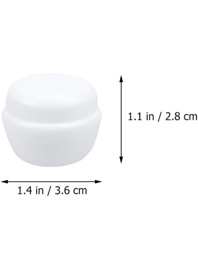 25 Pcs 10g Plastic Mushroom Cream Jars Leakproof Travel Containers With Inner Lid - Image 2